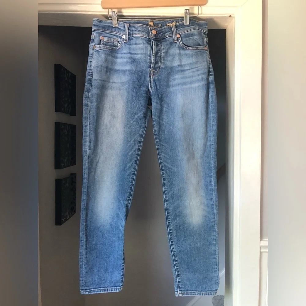 Seven for all Mankind Josefina skinny boyfriend jeans 27 - Picture 3 of 11